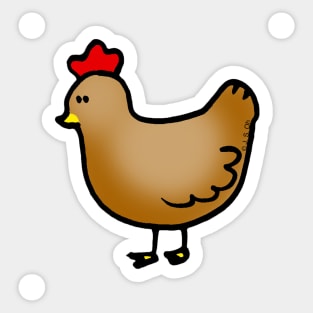 cute chicken cartoon Sticker